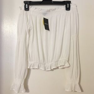 White Off the Shoulder Top